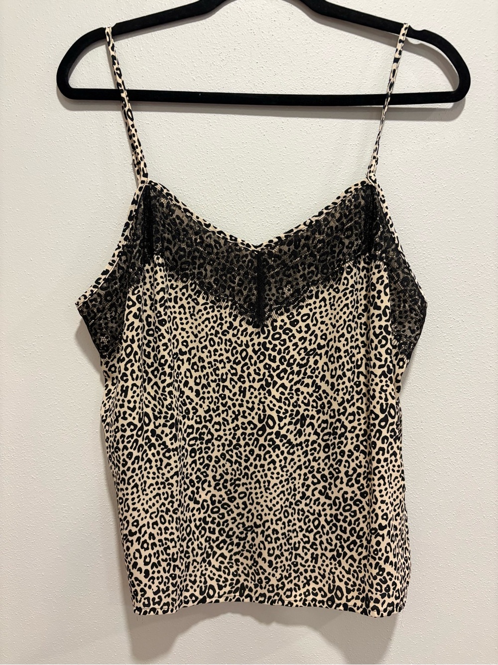 Candies XL leopard print lace tank